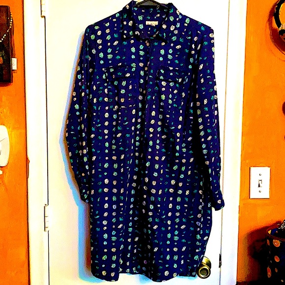 Gap Shirt Dress with Cute Bug Beetle Pattern - Picture 6 of 6